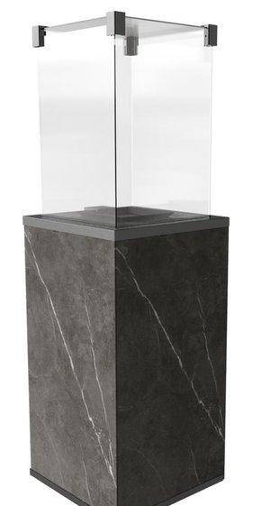 Газовый нагреватель Kratki PATIO/M/G31/37Mbar/Q/N/P/G, Naturali Pietra Grey, с ручным управлением