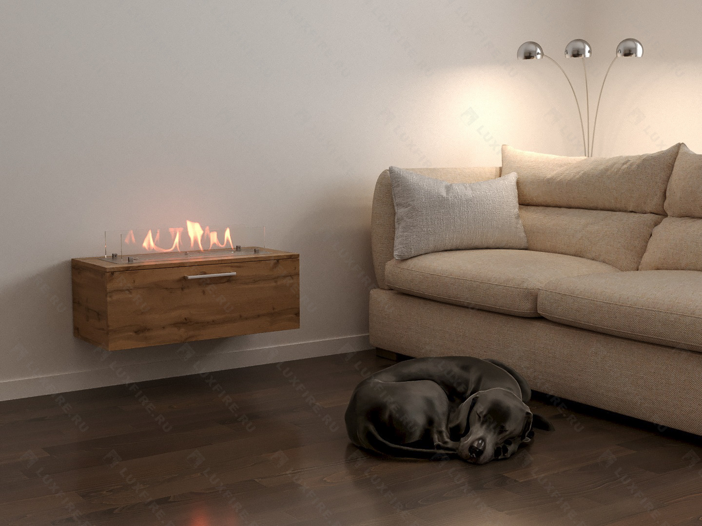 Тумба универсальная Lux Fire "Варвара" 800, дуб вотан, с биокамином 450 XS Тумба универсальная Lux Fire "Варвара" 800, дуб вотан, с биокамином 450 XS по цене 52 800 руб.