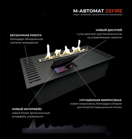 Автоматический биокамин ZeFire M 900 шлифованный Автоматический биокамин ZeFire M 900 шлифованный по цене 243 000 руб.