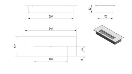 Биокамин Kratki MISA черный по цене 