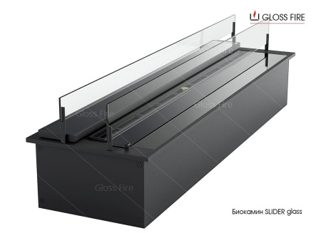 Дизайнерский биокамин Биокамин Gloss Fire Slider glass по цене 83 600 руб.